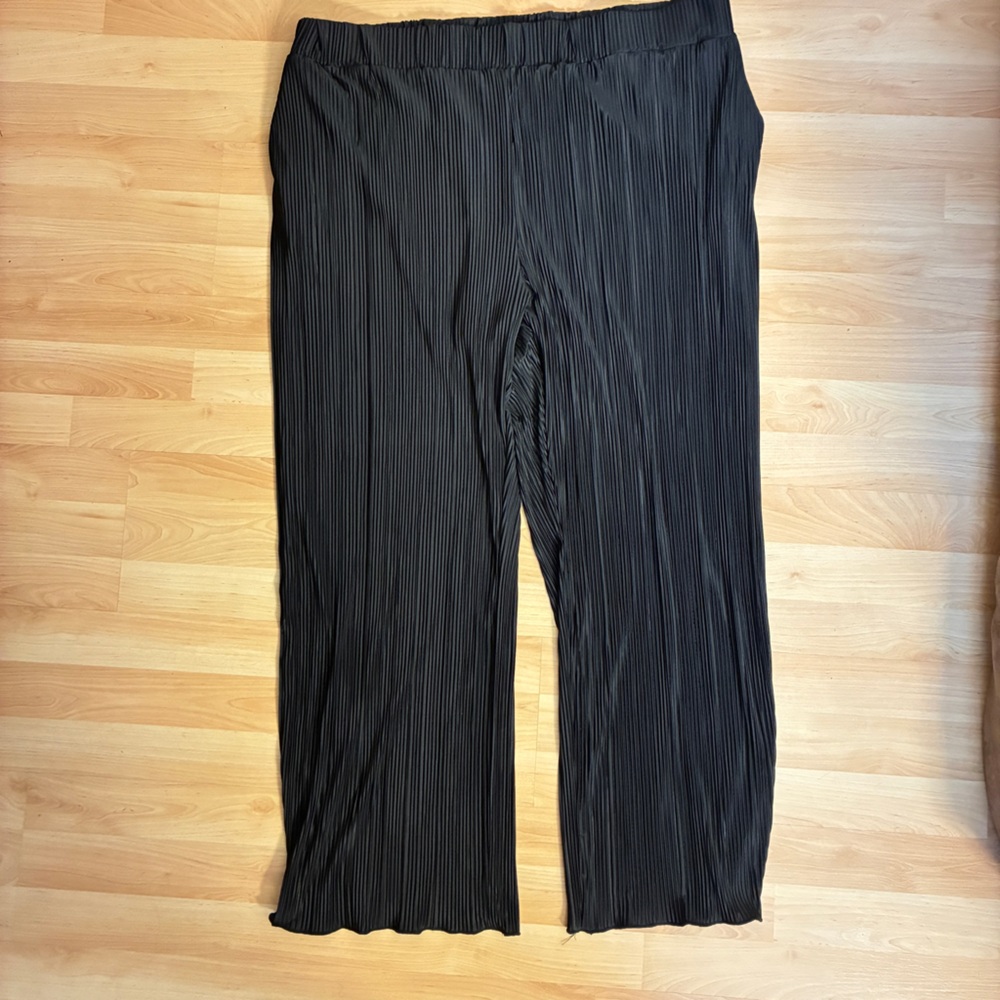 ⚡️3 for 25⚡️ Lily Morgan Chic Black Pleated Wide Leg Pants | Size 2X